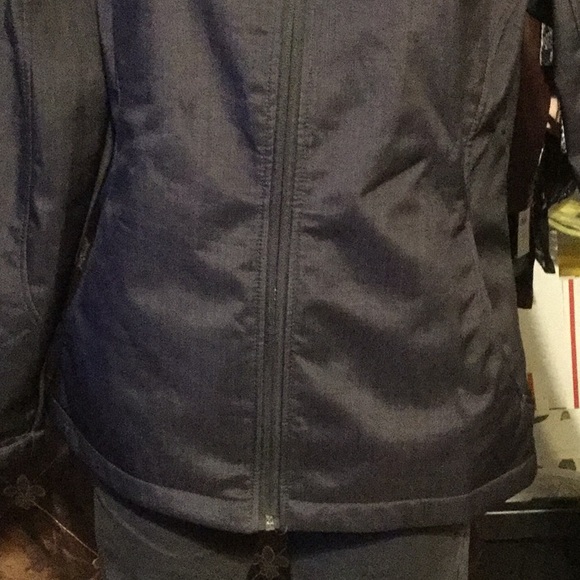 NWOT FREE TECH DARK GRAY/BLACK ZIP HOODED JACKET - Picture 2 of 8